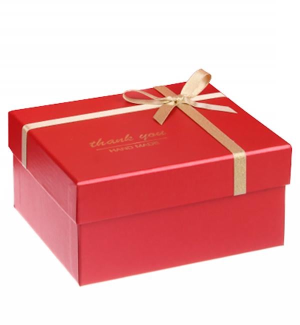 Подарочная коробка Thank you 17x15x8,5 см Красный