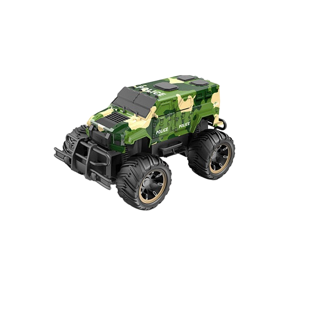 Джип на радиоуправлении Off-Road Vehiclt резиновые колеса/пульт Green (132996)
