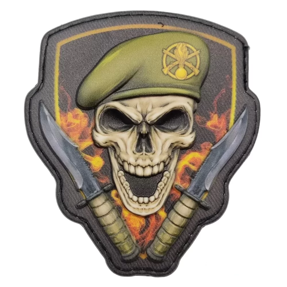 Патч объемный 3D Череп в берете Механизированные войска ПВХ (07130289)