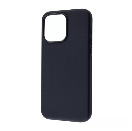 Чехол для телефона WAVE Premium Leather Edition с магнитным кольцом – iPhone 15, цвет "северный" (midnight)