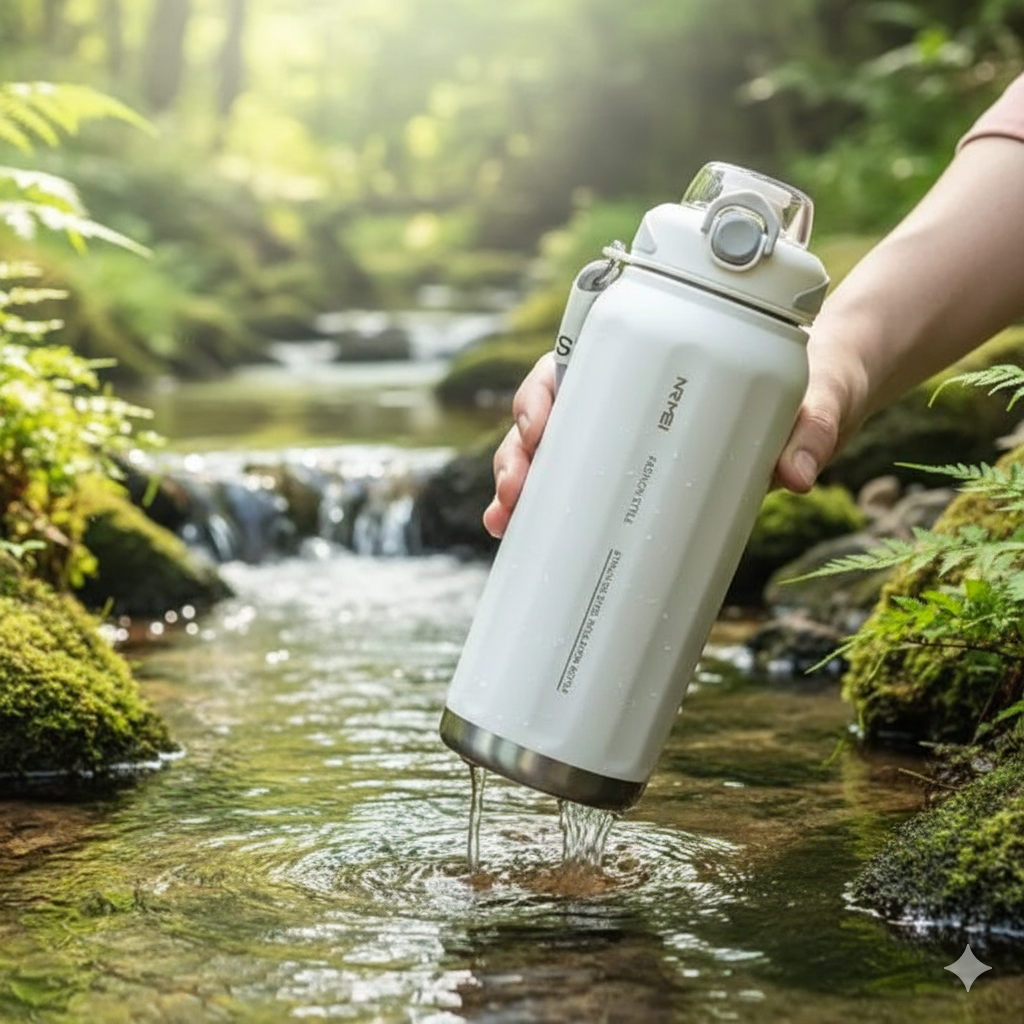 Термос NRMEI з нержавіючої сталі 316 герметичний не містить BPA 1500 мл Білий (2819609357) - фото 5 Термос NRMEI з нержавіючої сталі 316 герметичний не містить BPA 1500 мл Білий (2819609357) - фото 5