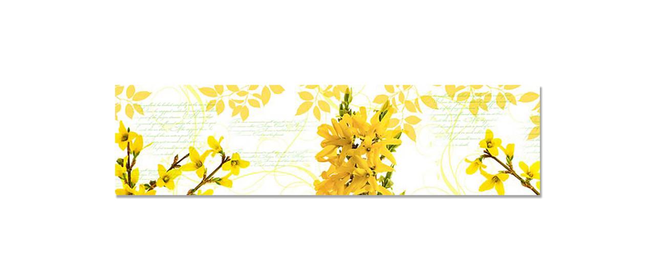 Наліпка вінілова на кухню Zatarga Весняні жовті квіти 650х2500 мм (1289776884)