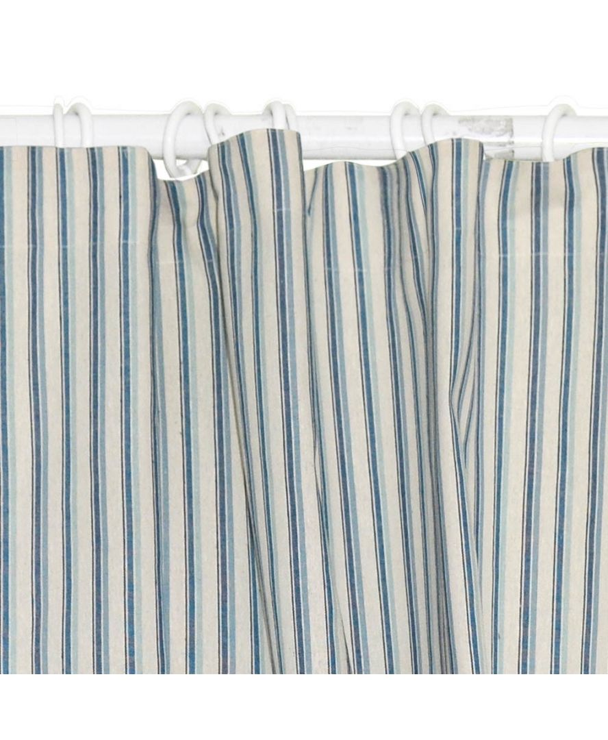 Комплект штор Кантрі 170х136 см 2 шт Синя смужка - фото 2 Комплект штор Кантрі 170х136 см 2 шт Синя смужка - фото 2