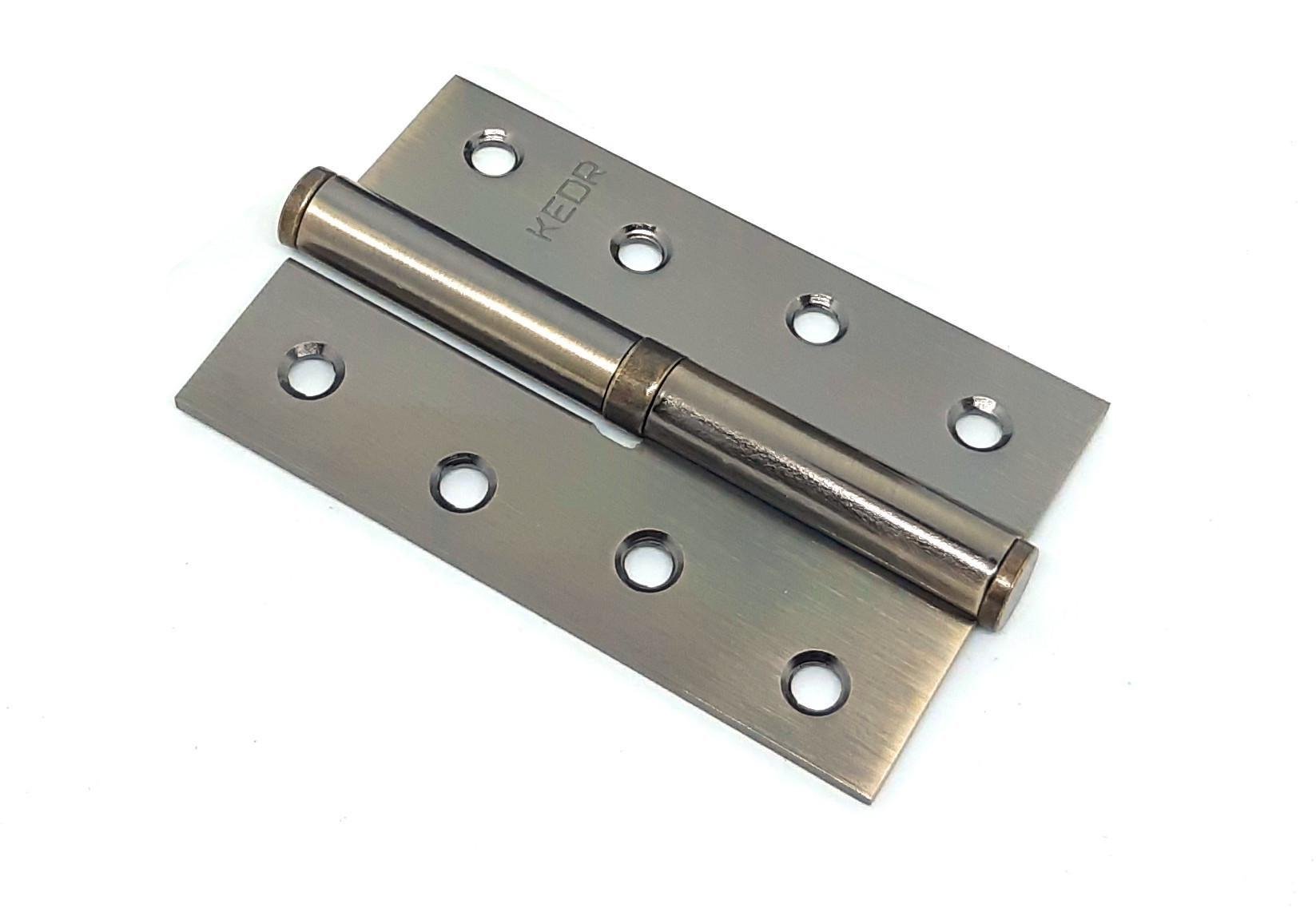 Петля съемная Kedr 100х62х2,5 см правая стальная узкая Cтара бронза