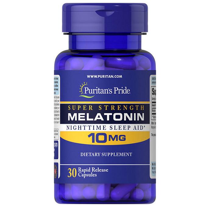 Натуральна добавка Puritan's Pride Melatonin 10 мг 30 капс. (6655)