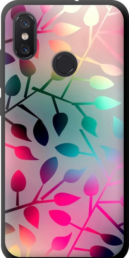 Чехол на Xiaomi Mi8 Листья (2235b-1499-42517)