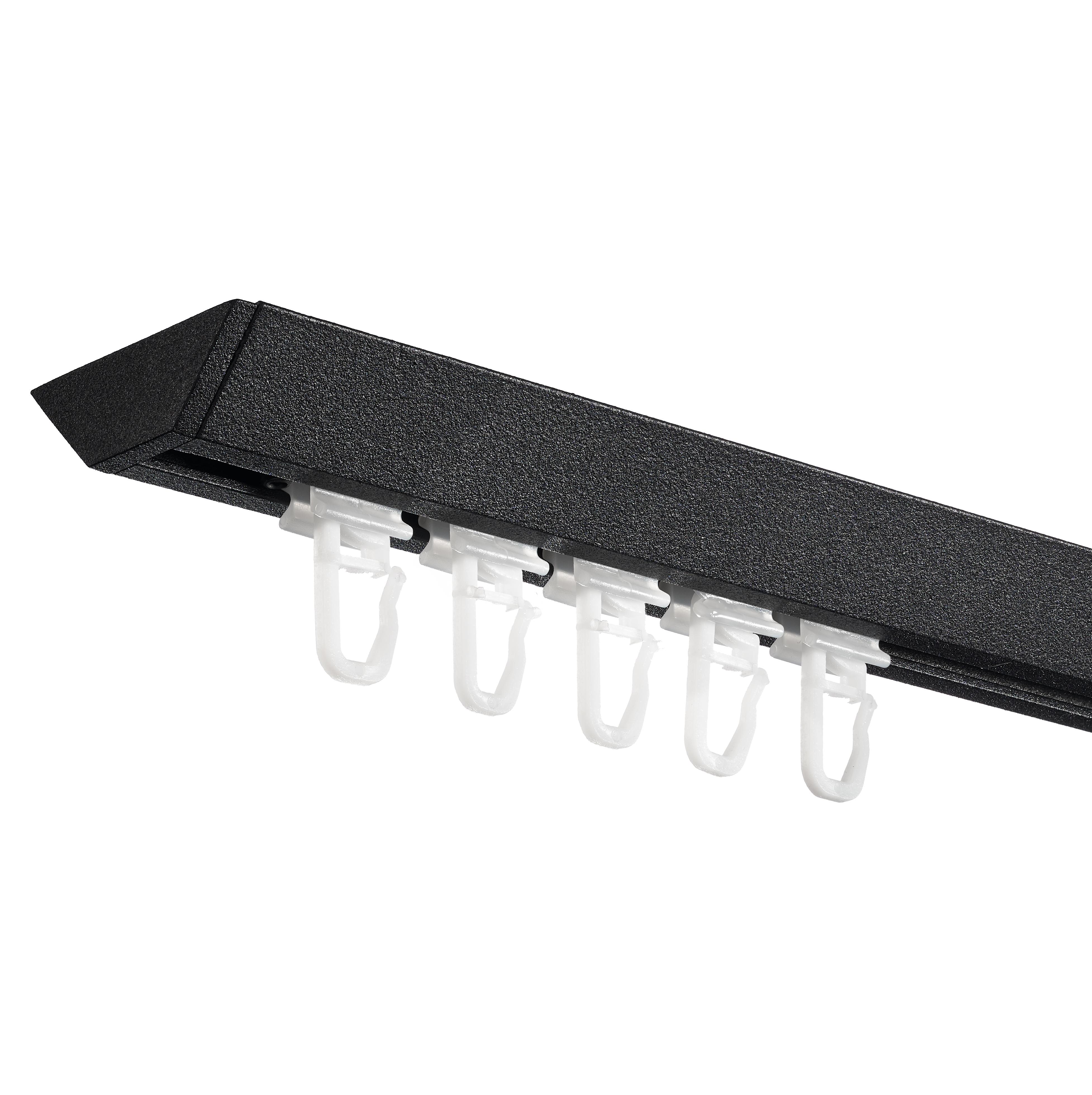 Карниз для штор Plastidea FLY 300 см Черный с фурнитурой X (7027) Карниз для штор Plastidea FLY 300 см Черный с фурнитурой X (7027)