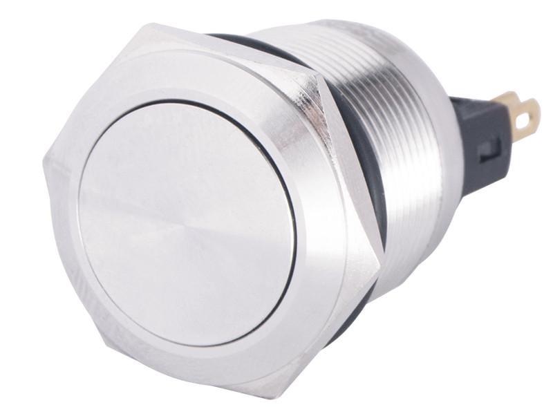 Кнопка TYJ 22-211 металлическая плоская 1NO+1NC (A0140010124)
