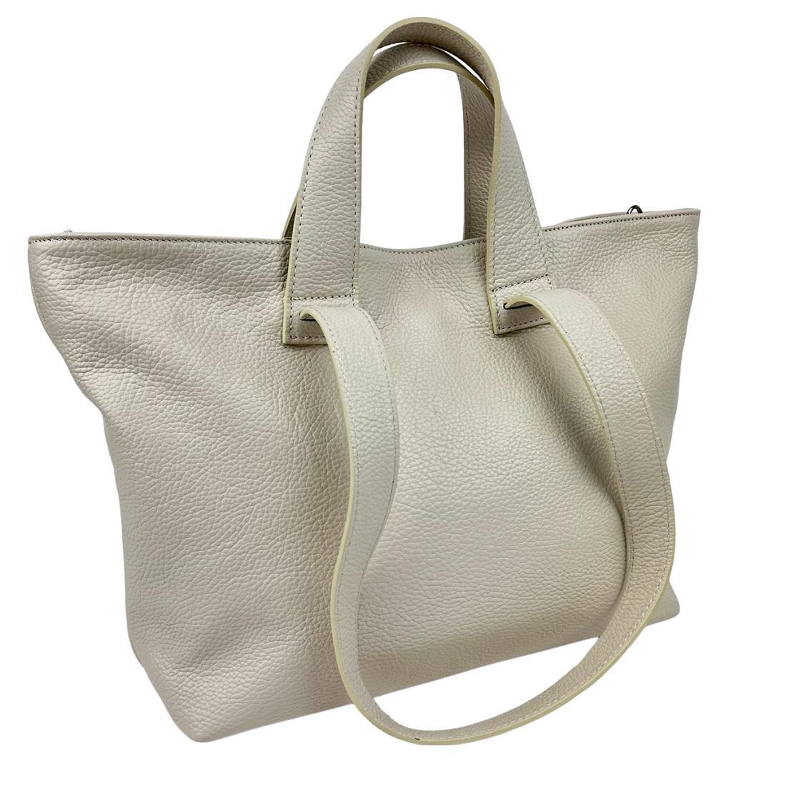 Жіноча сумка шопер Royal Bag F-IT-7615B шкіряний Бежевий (6586)