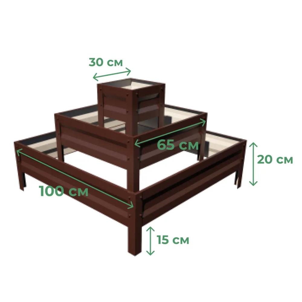 Клумба цвітник SIMBUD Земляна етажерка RAL 8017 Шоколадний (578567) - фото 2 Клумба цвітник SIMBUD Земляна етажерка RAL 8017 Шоколадний (578567) - фото 2