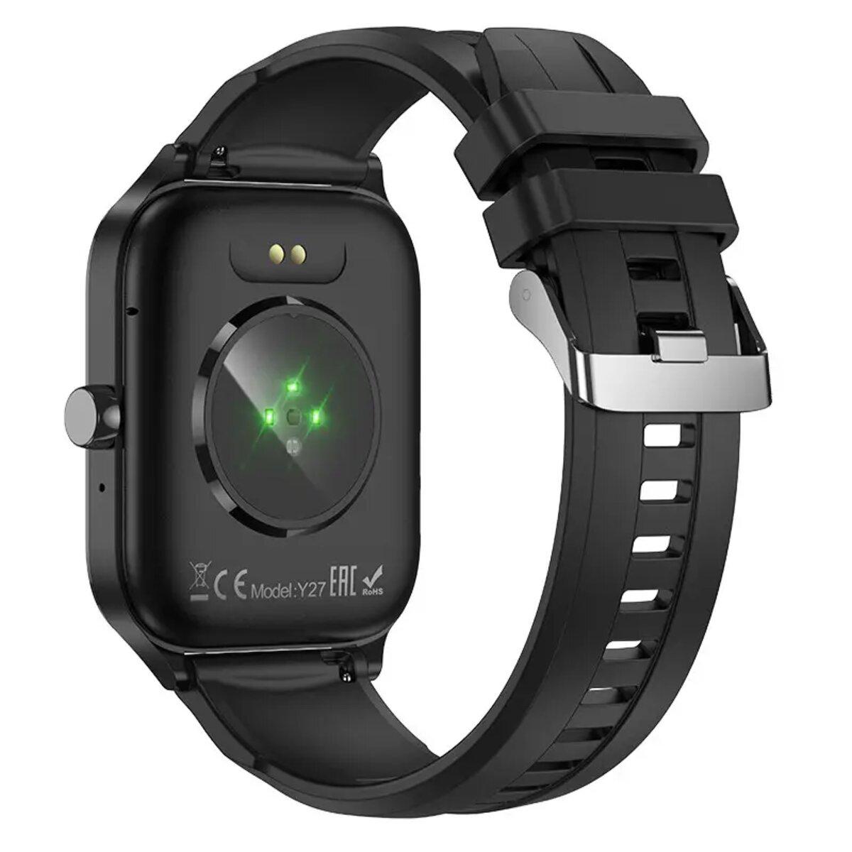 Смарт-годинник Hoco Y27 Smart Sports Watch Call Version 1,95" BT5.0 230 mAh Black (6942007645430) - фото 3 Смарт-годинник Hoco Y27 Smart Sports Watch Call Version 1,95" BT5.0 230 mAh Black (6942007645430) - фото 3