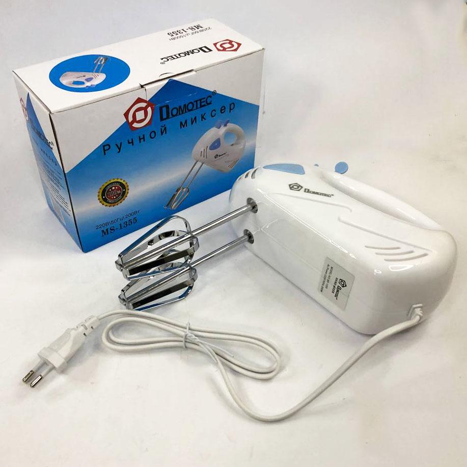 Миксер ручной Domotec MS-1355 с насадками (ws36767-1) - фото 8 Миксер ручной Domotec MS-1355 с насадками (ws36767-1) - фото 8