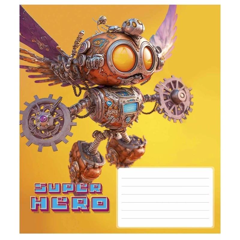 Шкільний зошит Super hero 012-3298K-4 в клітинку 12 аркушів (RLT43007)