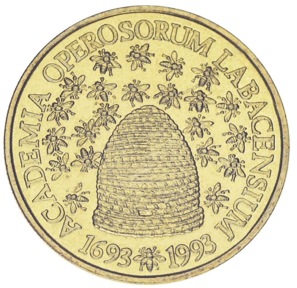 Колекційна монета Словенія 5 толарів 1993 AU-UNC 300 років Словенської Академії Наук і Мистецтв KM 12