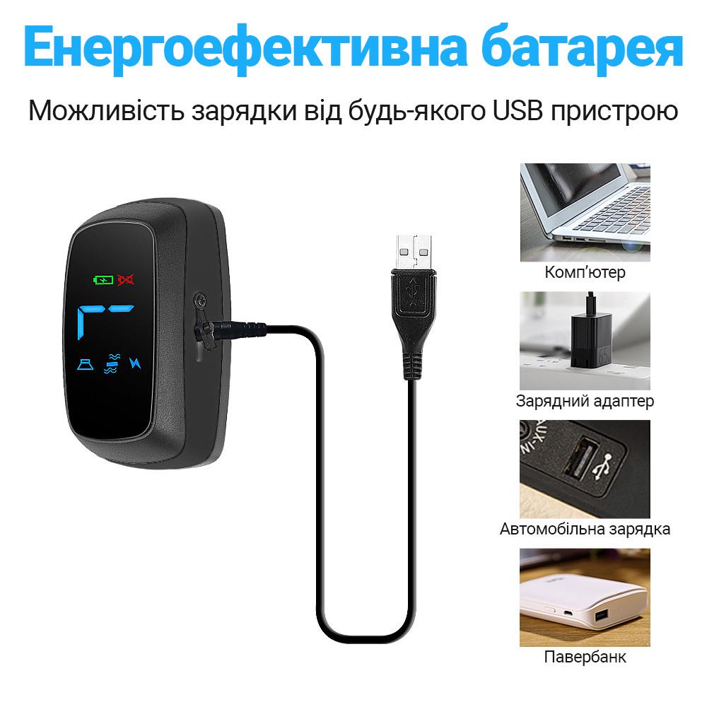 Нашийник-антилай електронний Digital Lion BK-C03 ультразвуковий з вібрацією і током Чорний - фото 5