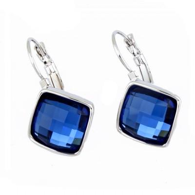 Серьги с кристаллами Сваровски Italina 085248d Синий