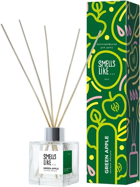 Аромадиффузор Esse Smells Like Green apple Зеленое яблоко 100 мл (2042746064) - фото 1 Аромадиффузор Esse Smells Like Green apple Зеленое яблоко 100 мл (2042746064) - фото 1