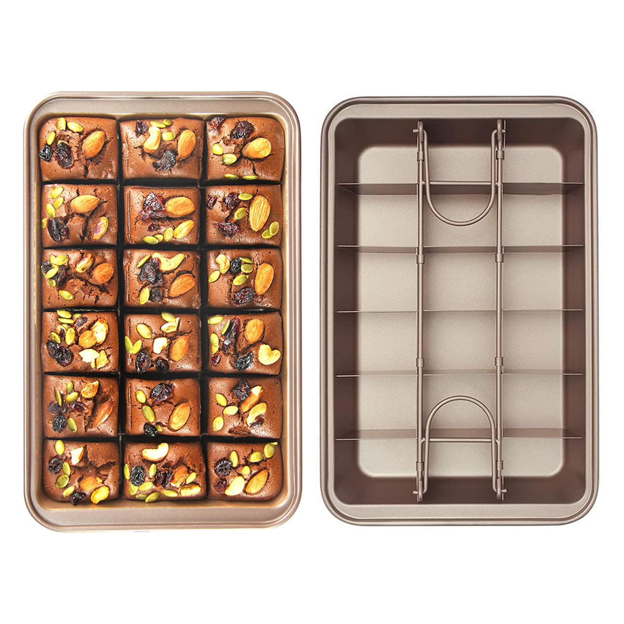 Форма для выпечки брауни с решеткой Ari/Ana антипригарная форма из углеродистой стали 31х20 см Форма для выпечки брауни с решеткой Ari/Ana антипригарная форма из углеродистой стали 31х20 см