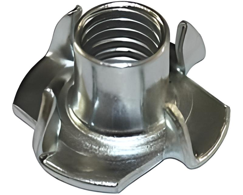 Гайка мебельная упорная М6х9 D7,5 цинк D19 Steelfix 500 шт.