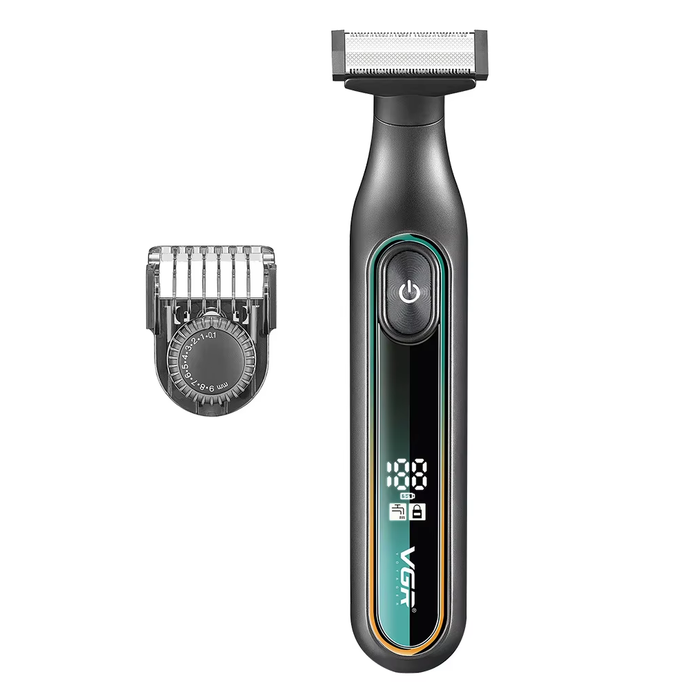 Триммер для интимной стрижки VGR V-360 с регулируемой насадкой мужской для паха/подмышек/лицо/тела
