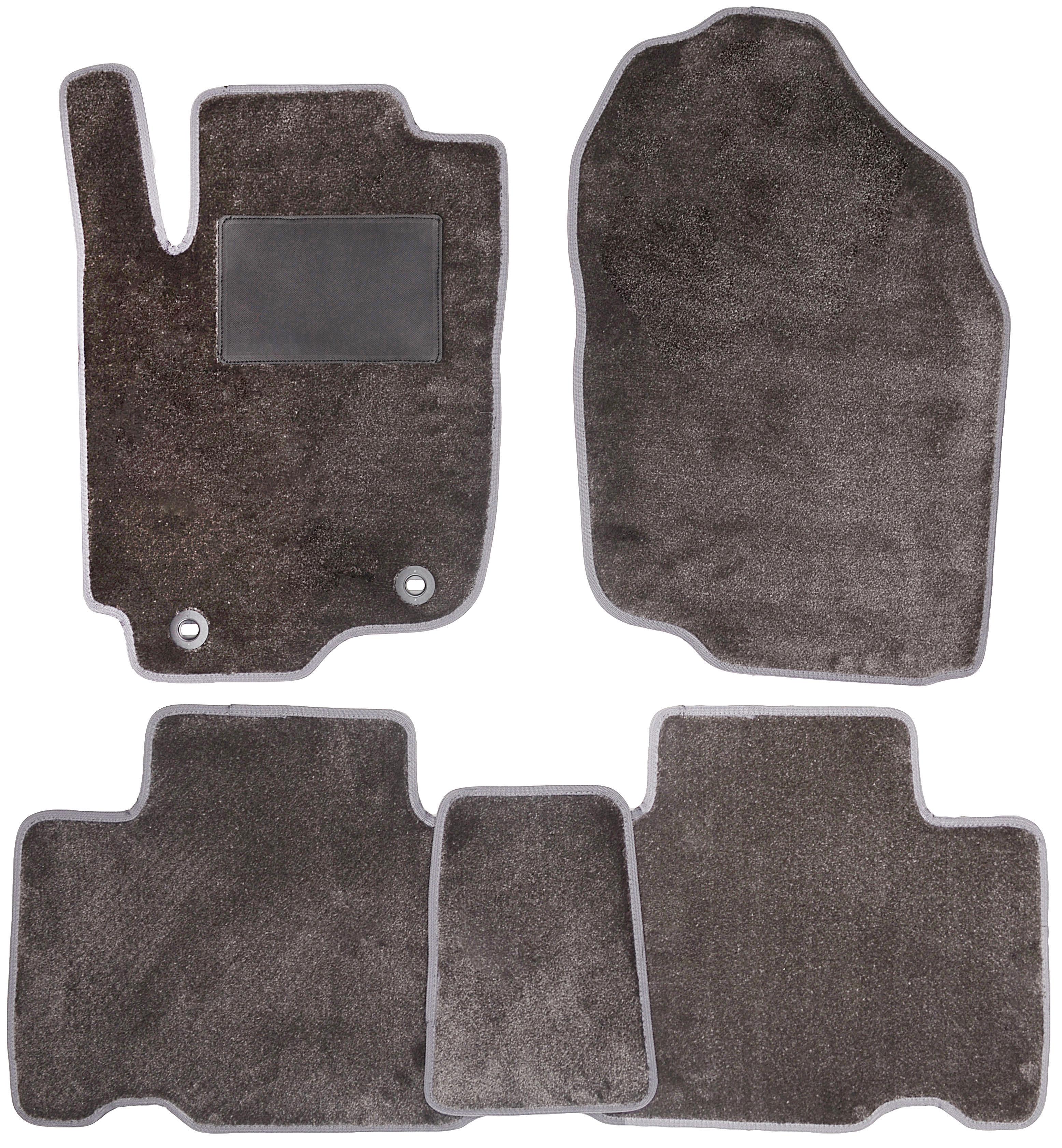 Коврики в салон для Toyota RAV4 '16-18 hybrid текстильные Серый (168267)