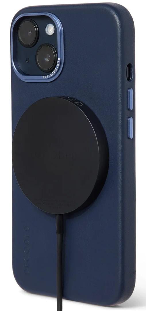 Чохол оригінальний шкіряний Decoded Leather Case MagSafe для Apple Iphone 13 (6.1") Matt Navy Blue