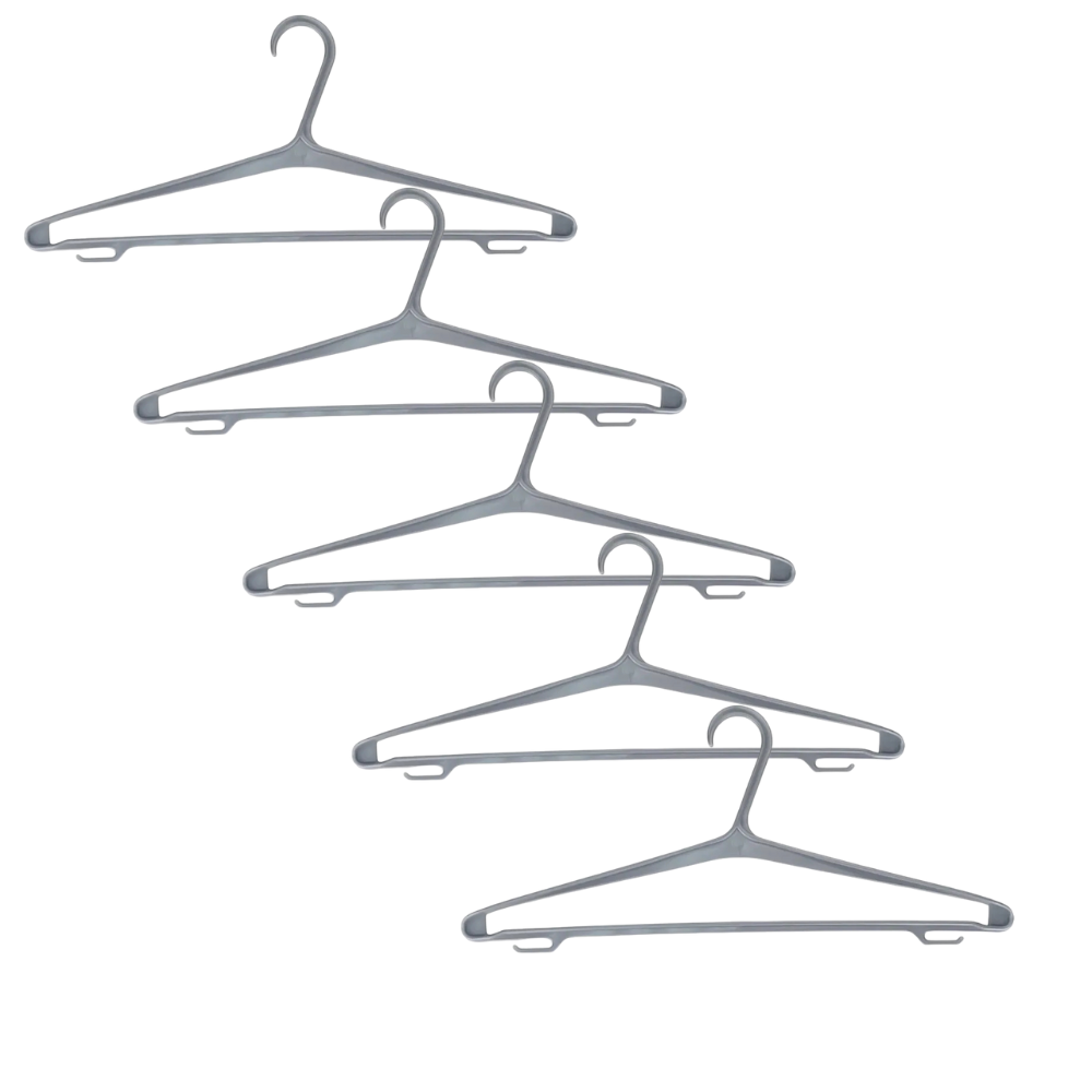 Комплект плечиків для одягу SoloPlast пластикові р. 48–50 433х39х192 мм 5 шт. (28144610)