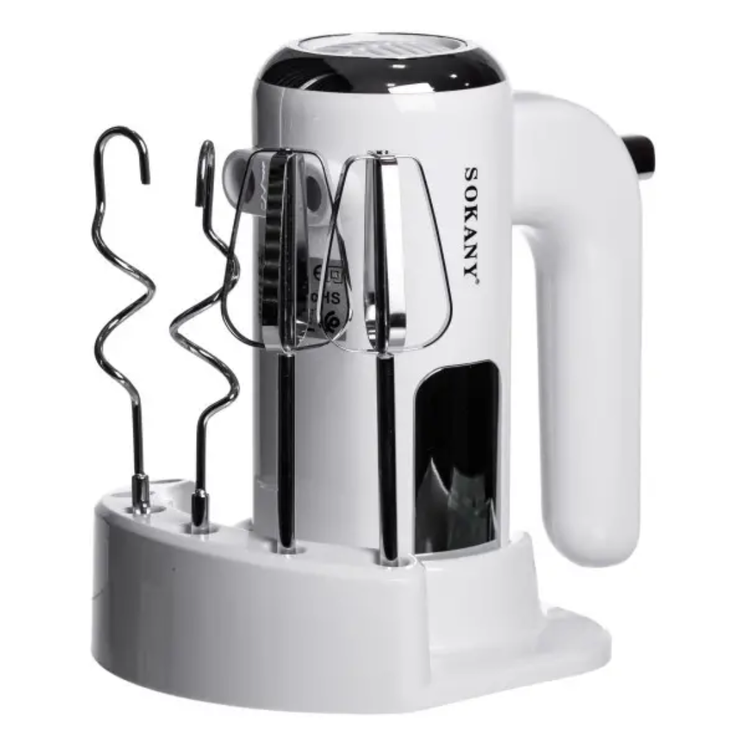Міксер ручний Sokany SK-02025 2в1 800 Вт Білий