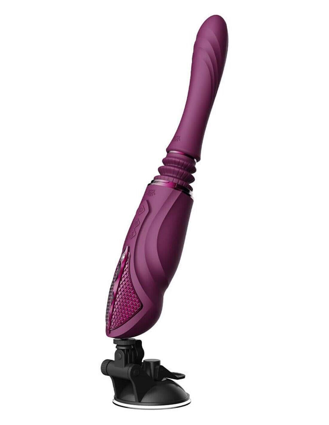 Смарт-секс-машина ZALO Sesh Velvet Purple 2 насадки/пульт ДУ/кристалл Swarovski (38023787)