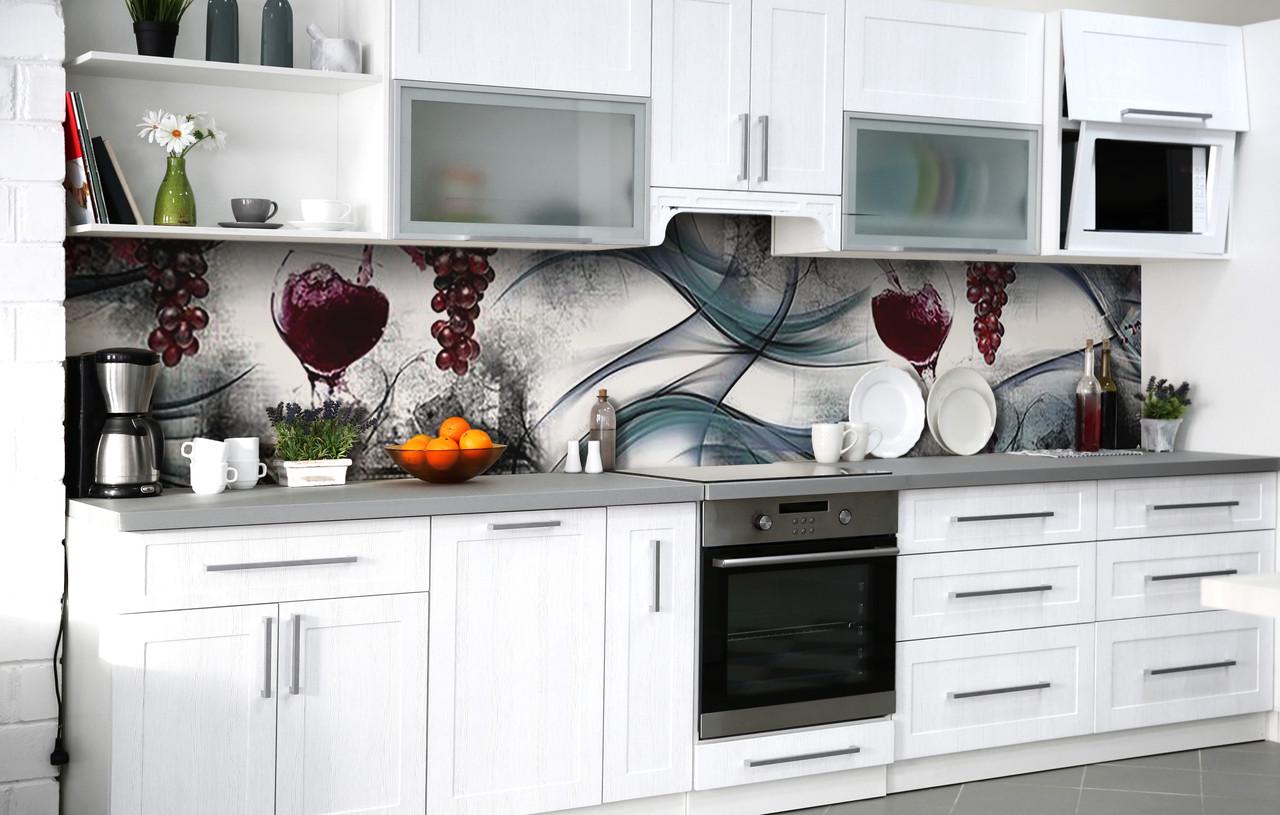 Кухонный фартук Бархат в бокале виниловый самоклеющийся 60х300 см Кухонный фартук Бархат в бокале виниловый самоклеющийся 60х300 см