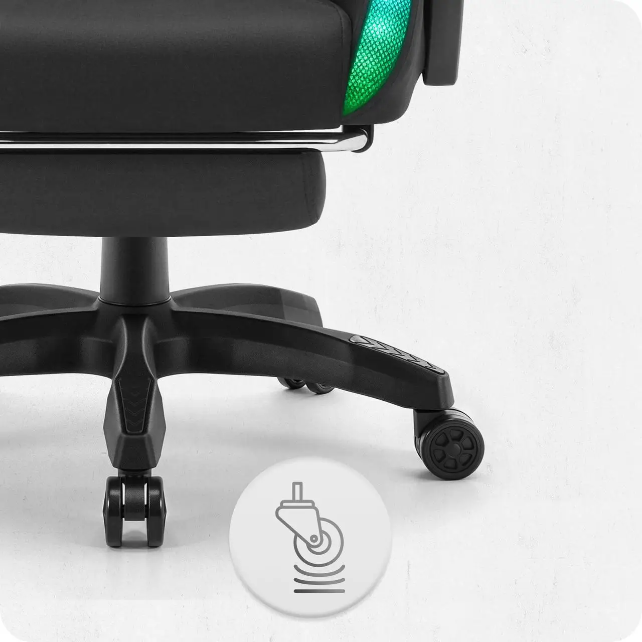 Крісло геймерське з підставкою для ніг Cabro C501 RGB Black тканина до 150 кг (AN-С501BRGB) - фото 11 Крісло геймерське з підставкою для ніг Cabro C501 RGB Black тканина до 150 кг (AN-С501BRGB) - фото 11