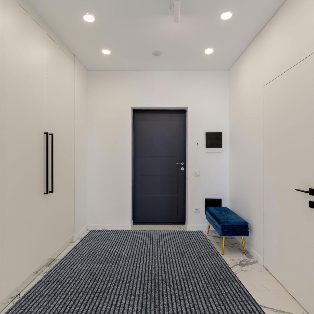 Килим брудозахисний з ворсом на гумовій основі DAKARIA Vebe Sheffield Run 70 0,8x1,2 м Сірий (00-00016998) - фото 4