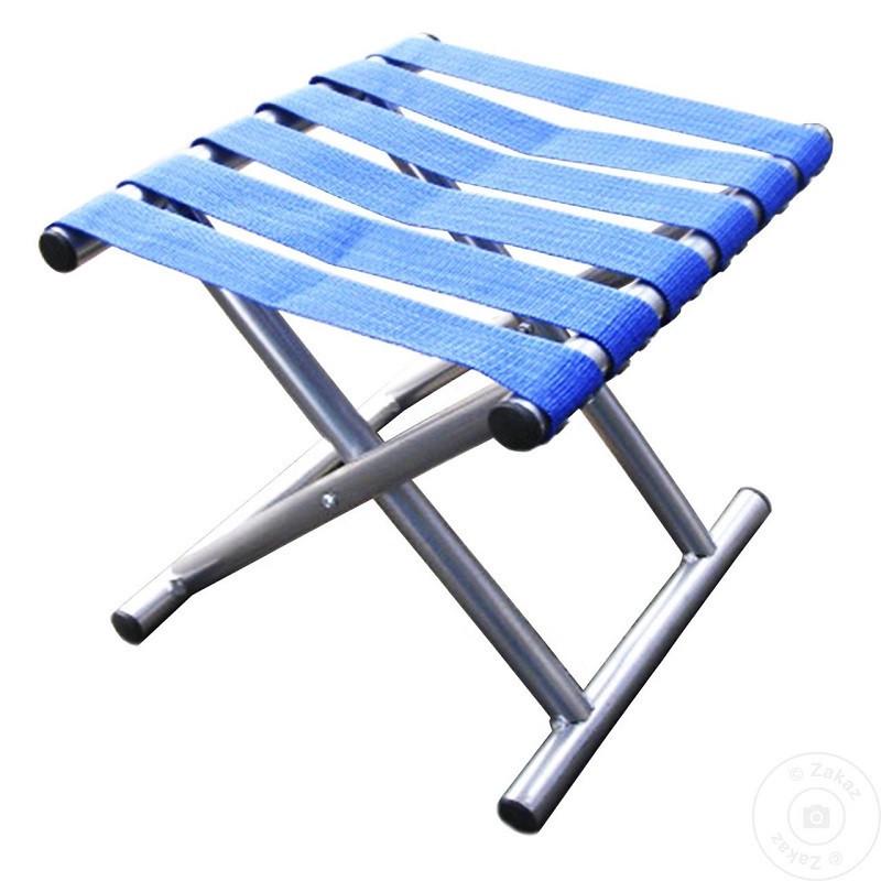 Стул туристический раскладной MH-3072 без спинки 26х26х26 см Синий (018308)