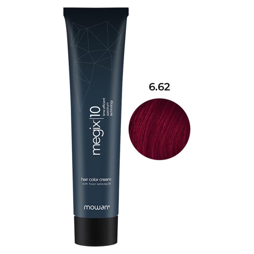 Краска для волос Megix10 Mowan с низким содержанием аммиака 6.62 Темно-красный блондин ирис 100 мл (2507801112) Краска для волос Megix10 Mowan с низким содержанием аммиака 6.62 Темно-красный блондин ирис 100 мл (2507801112)