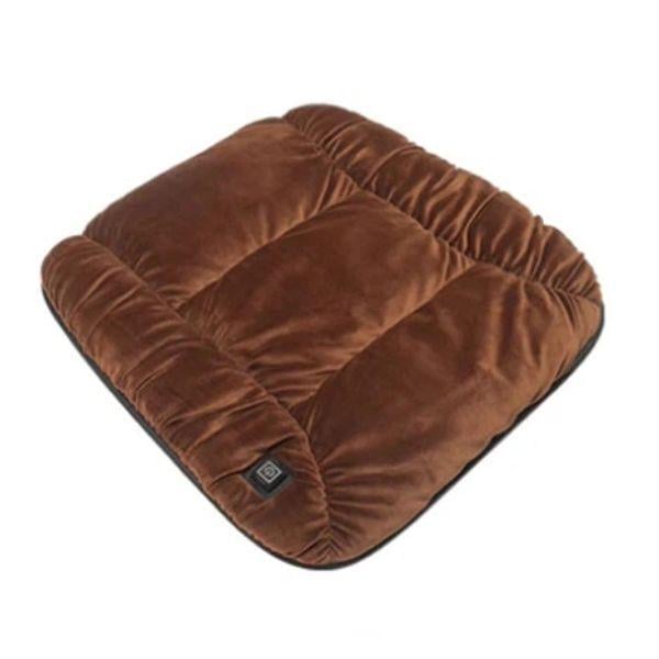 Подушка автомобільна зігріваюча Райд USB 3 режими 48x45 см Brown (id2328)