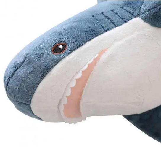 М'яка іграшка подушка-обіймашка Shark doll Акула плюшева 80 см (10138) - фото 4