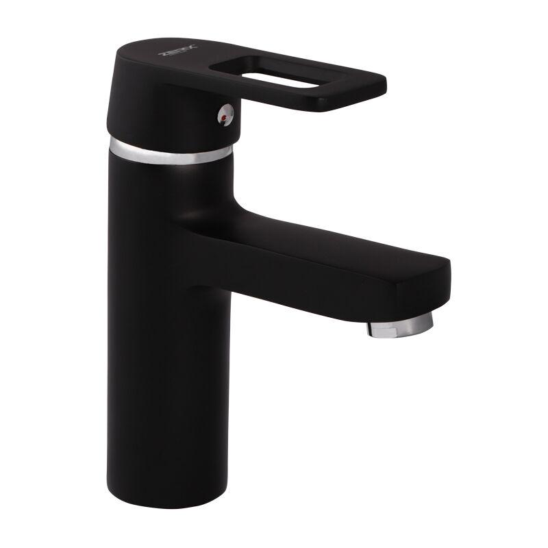 Смеситель для умывальника Zerix Z1030-6 Black (ZX0352)