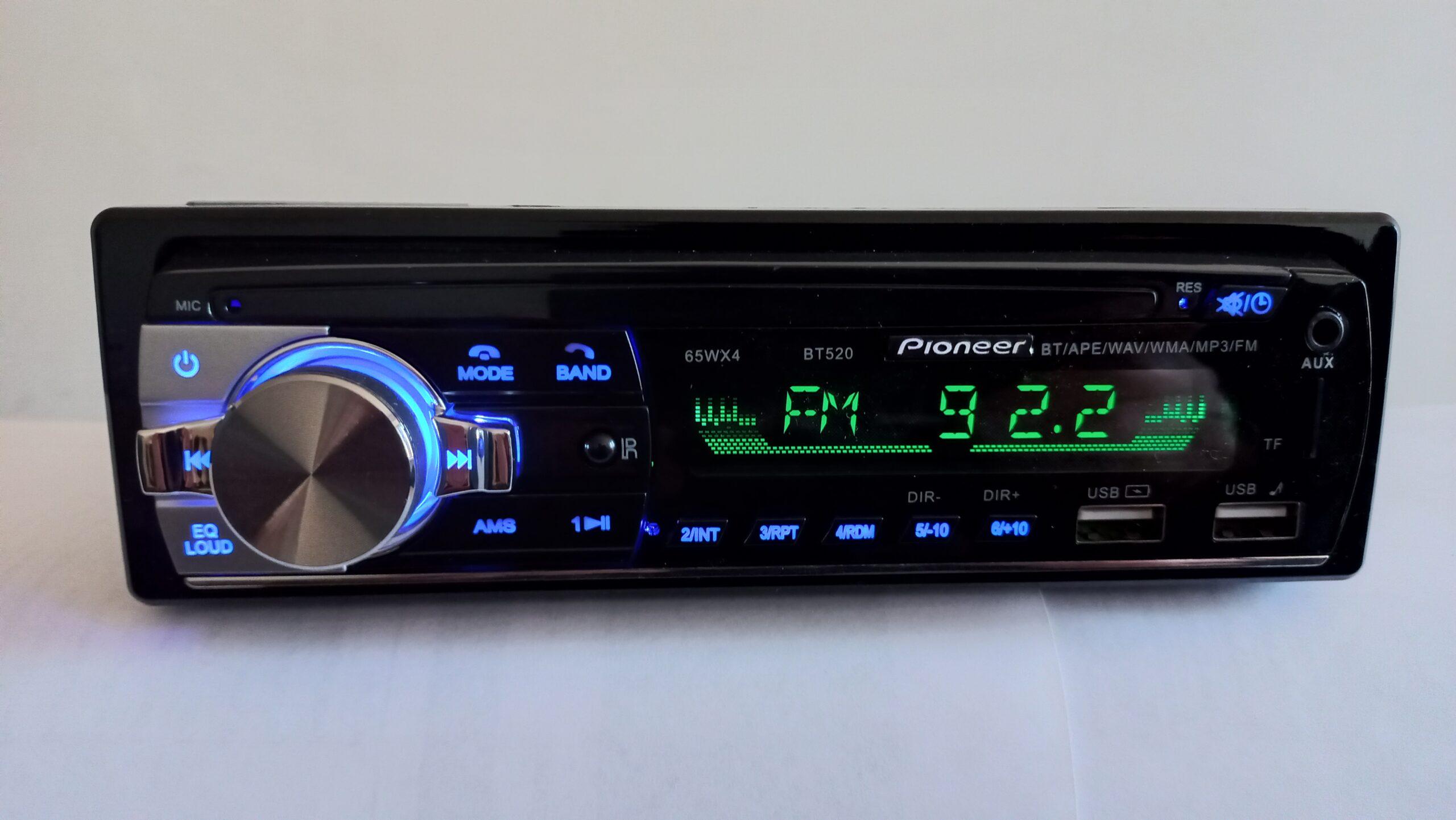 Автомагнитола в машину универсальная с bluetooth 1DIN MP3 520BT-MP3 - фото 2