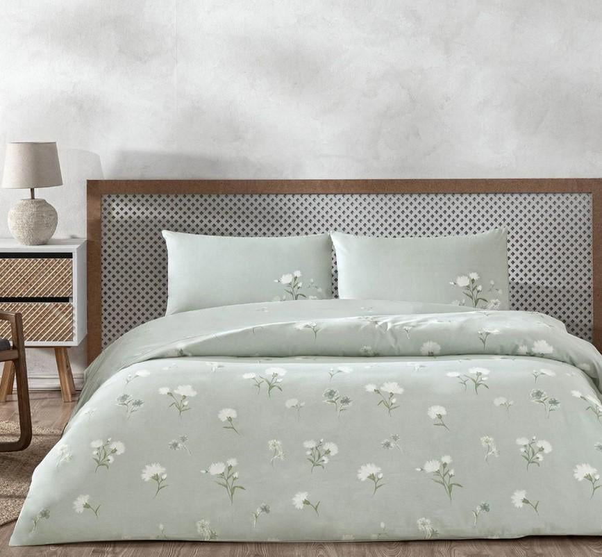 Комплект постельного белья Tac Aveste mavi ранфорс евро (2000022283816)