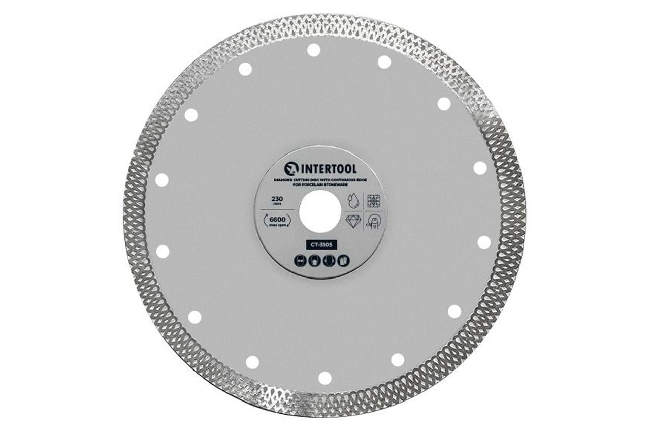 Диск алмазний Intertool 230мм плитка керамограніт (CT-3105)
