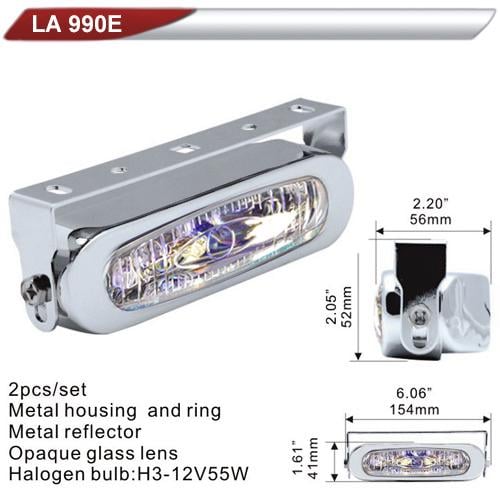 Фара дополнительная DLAA 990E-RY H3-12V-55W 154х41 мм (37819)