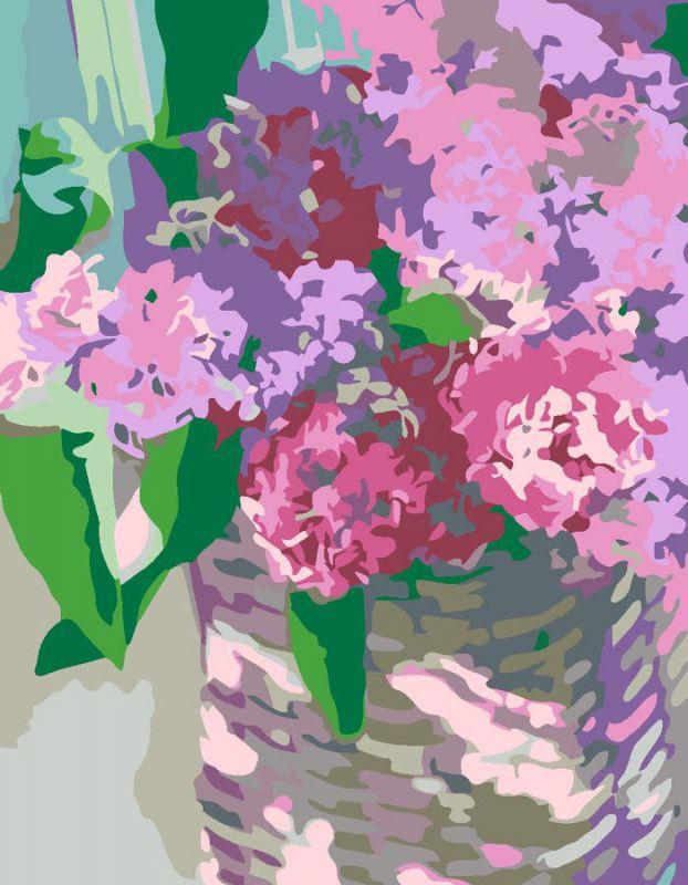 Картина по номерам Rosa Нежные гиацинты 35х45 см (N00013294)