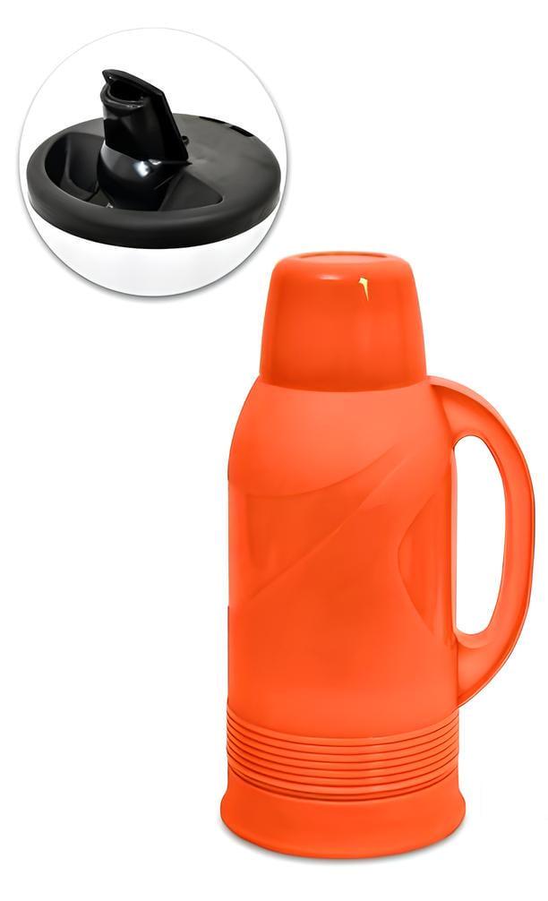 Термос Stenson со стеклянной колбой 1 л Orange - фото 2 Термос Stenson со стеклянной колбой 1 л Orange - фото 2