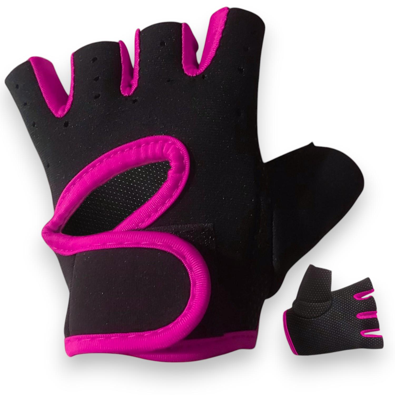 Перчатки для спорта GDragon Home унисекс Черный/Розовый (66_1_M_3)