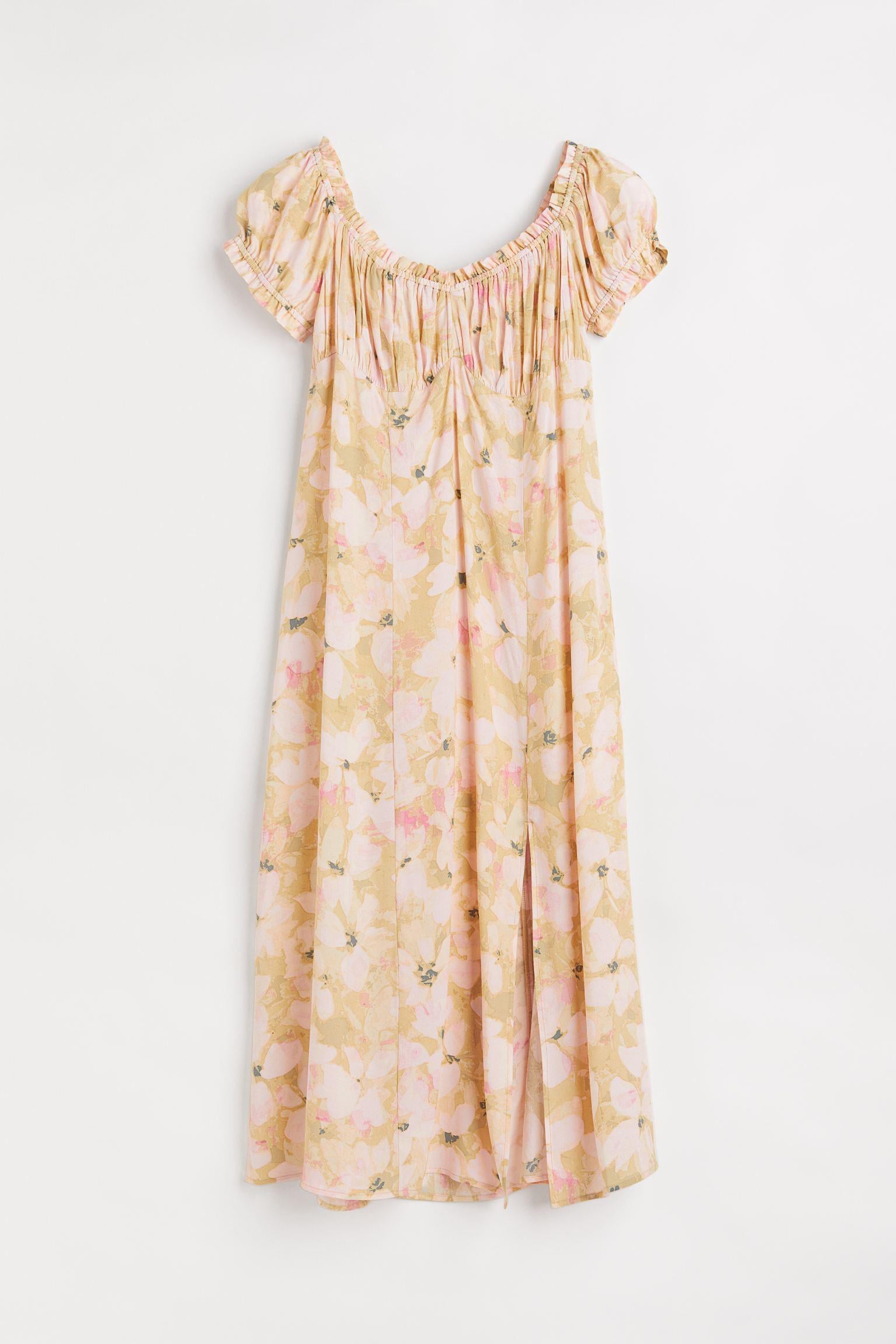 Сукня H&M L Бежево-рожевий (A9041095590)