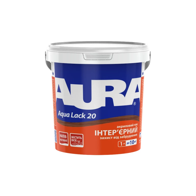 Лак акриловый Aura Aqua Lack 20 панельный 1 л (2571468402)