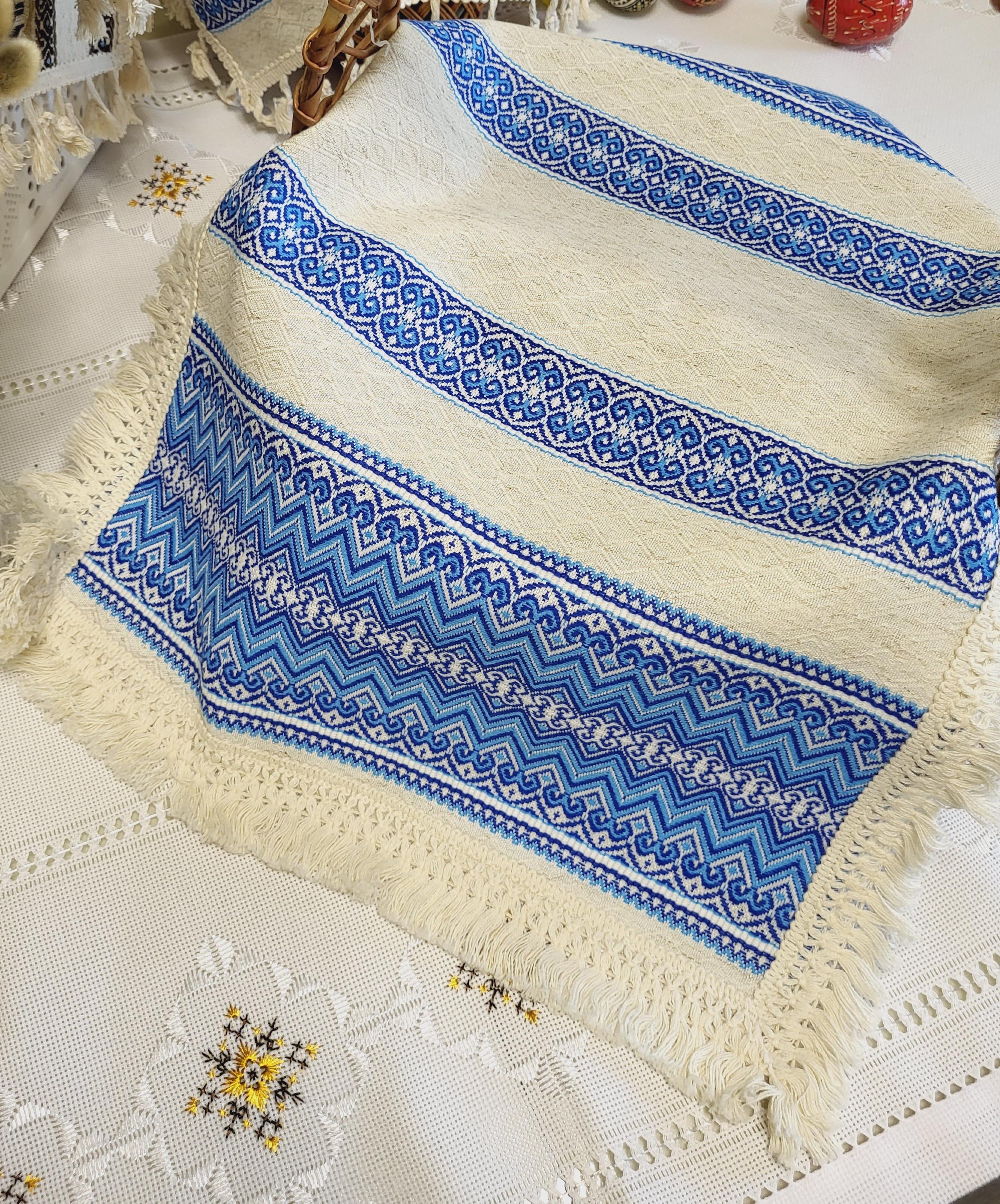 Салфетка-полотенце ткано-декоративная с бахромой на праздничную корзину (Арт-060) - фото 2 Салфетка-полотенце ткано-декоративная с бахромой на праздничную корзину (Арт-060) - фото 2