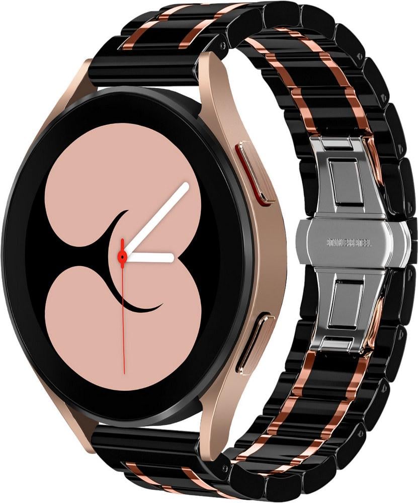 Ремешок керамический Ceramo для Galaxy Watch 4 40 мм Black/Pink (28725-51)