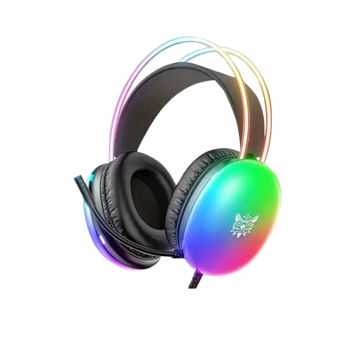 Наушники накладные игровые Onikuma X25 с гарнитурой и RGB-подсветкой Черный (2709719486)