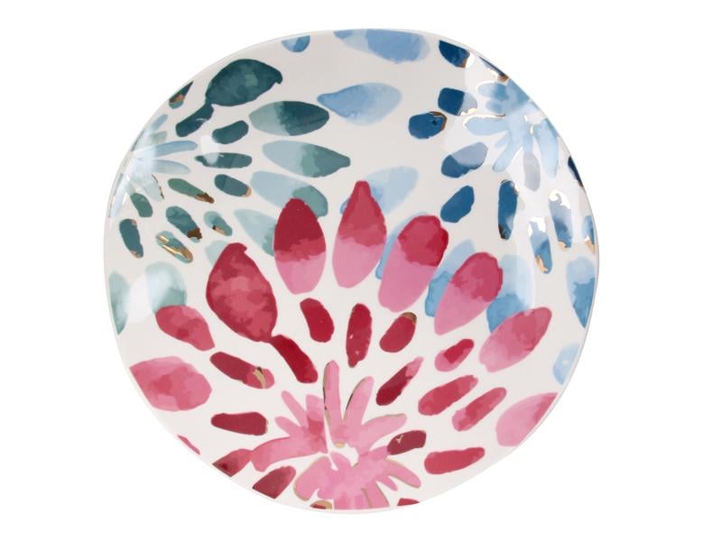 Тарелка фарфоровая Light House Цветик-семицветик 25 см Белый (925-018)